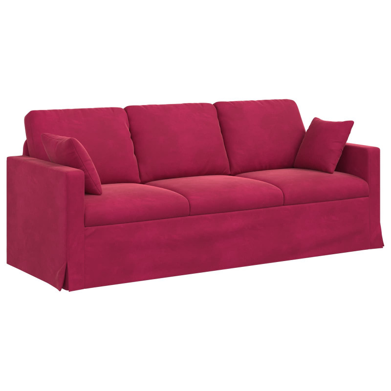 Sofa Czerwone wino 198 x 78 x 80 cm Aksamit