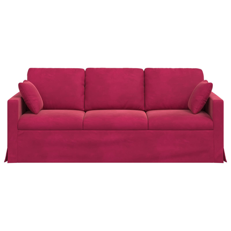 Sofa Czerwone wino 198 x 78 x 80 cm Aksamit