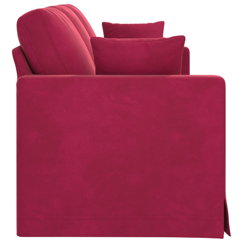 Sofa Czerwone wino 198 x 78 x 80 cm Aksamit