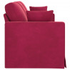 Sofa Czerwone wino 198 x 78 x 80 cm Aksamit