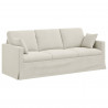 Sofa Kremowy 198 x 78 x 80 cm Aksamit