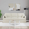 Sofa Kremowy 198 x 78 x 80 cm Aksamit