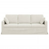 Sofa Kremowy 198 x 78 x 80 cm Aksamit