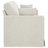 Sofa Kremowy 198 x 78 x 80 cm Aksamit