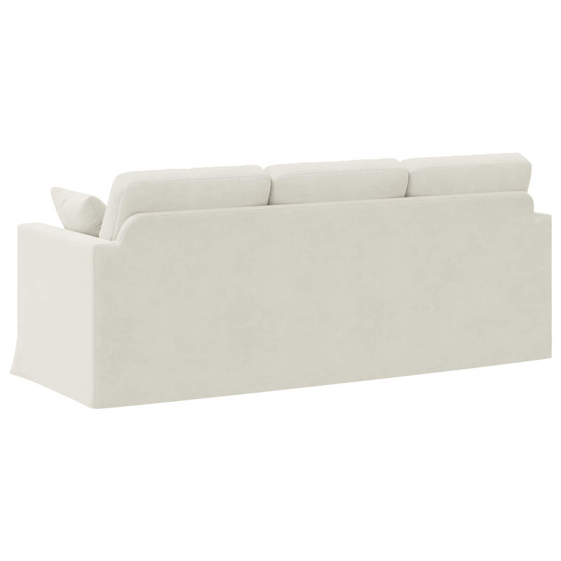 Sofa Kremowy 198 x 78 x 80 cm Aksamit