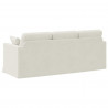 Sofa Kremowy 198 x 78 x 80 cm Aksamit