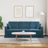 Sofa Niebieski 198 x 78 x 80 cm Aksamit