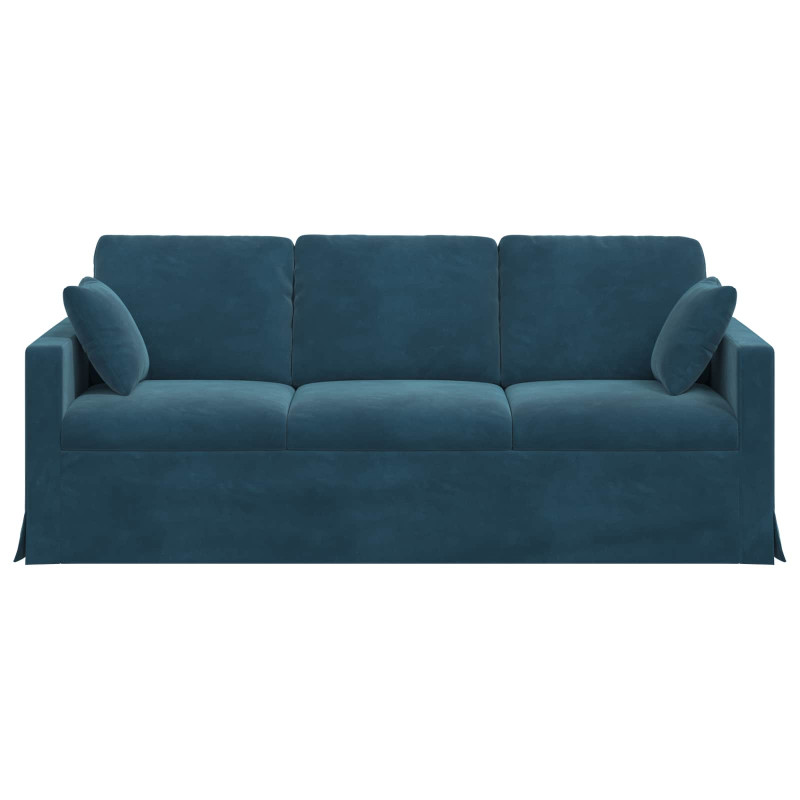 Sofa Niebieski 198 x 78 x 80 cm Aksamit