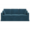 Sofa Niebieski 198 x 78 x 80 cm Aksamit