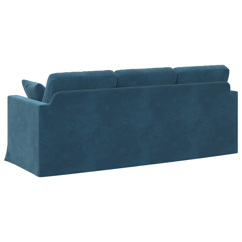 Sofa Niebieski 198 x 78 x 80 cm Aksamit