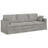 Sofa Jasnoszary 228 x 78 x 80 cm Aksamit