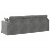 Sofa Ciemnoszary 228 x 78 x 80 cm Aksamit