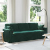 Sofa Ciemna zieleń 228 x 78 x 80 cm Aksamit