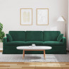 Sofa Ciemna zieleń 228 x 78 x 80 cm Aksamit