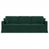 Sofa Ciemna zieleń 228 x 78 x 80 cm Aksamit