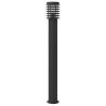 Lampa ogrodowa na słupku, czarna, 110 cm, stal nierdzewna