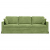 Sofa Jasnozielony 228 x 78 x 80 cm Aksamit