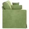 Sofa Jasnozielony 228 x 78 x 80 cm Aksamit