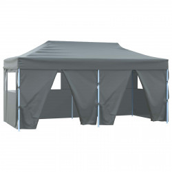 Namiot Imprezowy Antracyt 291 x 580 x 315 cm Materiał Oxford