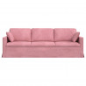 Sofa Różowy 228 x 78 x 80 cm Aksamit
