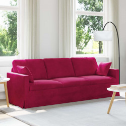 Sofa Czerwone wino 228 x 78 x 80 cm Aksamit