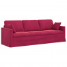 Sofa Czerwone wino 228 x 78 x 80 cm Aksamit