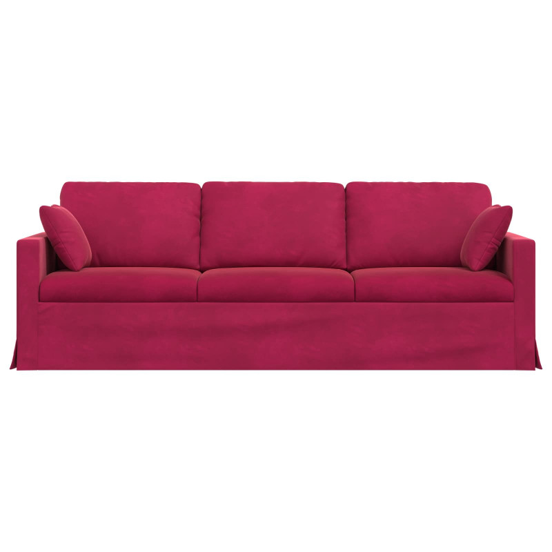 Sofa Czerwone wino 228 x 78 x 80 cm Aksamit