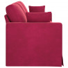 Sofa Czerwone wino 228 x 78 x 80 cm Aksamit