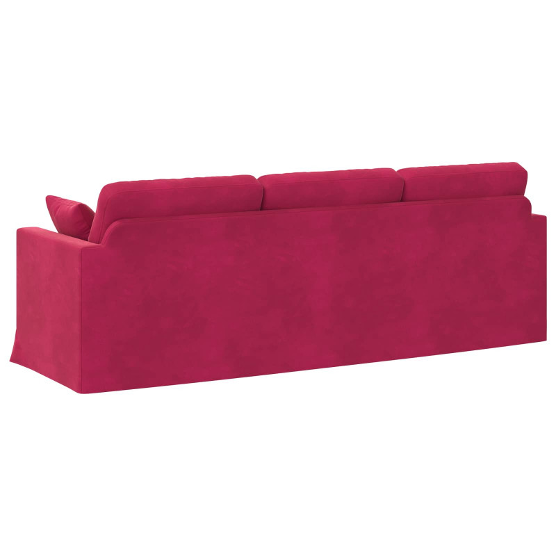 Sofa Czerwone wino 228 x 78 x 80 cm Aksamit