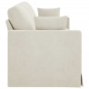 Sofa Kremowy 228 x 78 x 80 cm Aksamit