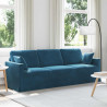 Sofa Niebieski 228 x 78 x 80 cm Aksamit