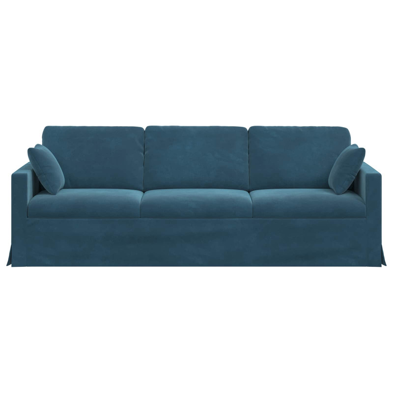 Sofa Niebieski 228 x 78 x 80 cm Aksamit