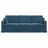 Sofa Niebieski 228 x 78 x 80 cm Aksamit
