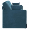 Sofa Niebieski 228 x 78 x 80 cm Aksamit