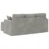 Sofa Jasnoszary 198 x 134 x 80 cm Aksamit
