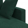 Sofa Ciemna zieleń 198 x 134 x 80 cm Aksamit