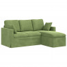 Sofa Jasnozielony 198 x 134 x 80 cm Aksamit