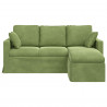 Sofa Jasnozielony 198 x 134 x 80 cm Aksamit