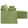 Sofa Jasnozielony 198 x 134 x 80 cm Aksamit