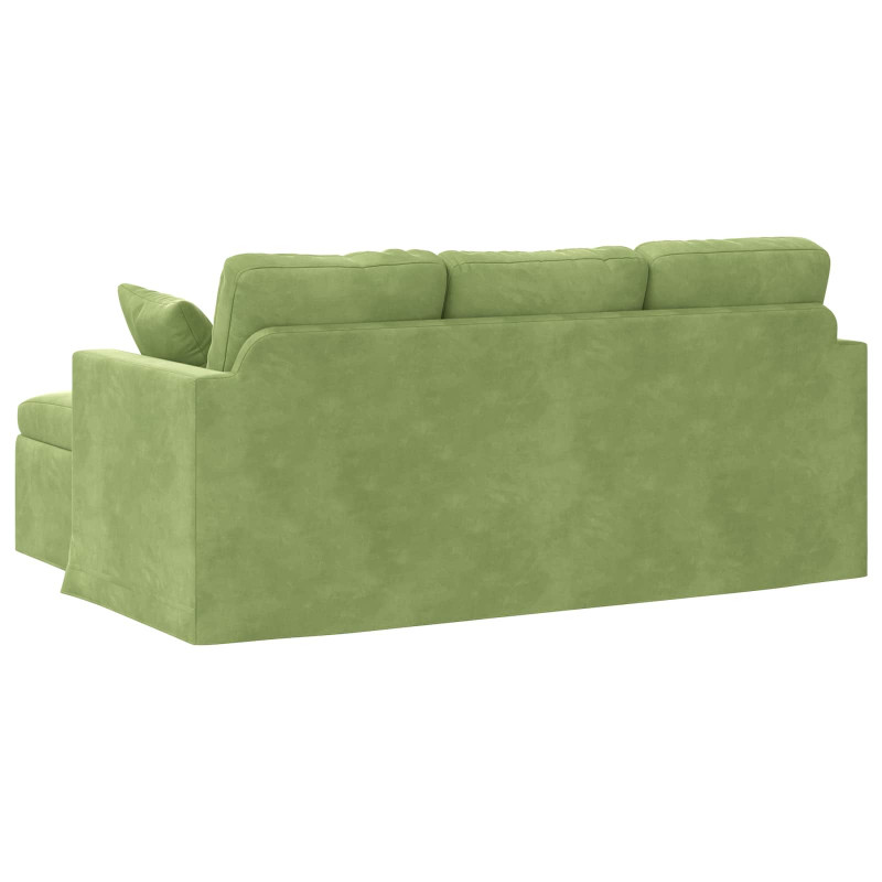 Sofa Jasnozielony 198 x 134 x 80 cm Aksamit