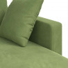 Sofa Jasnozielony 198 x 134 x 80 cm Aksamit