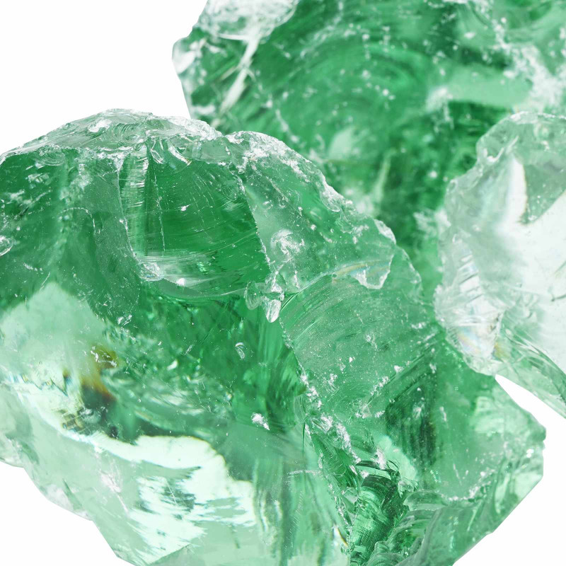 Kamienie Ogrodowe Jasnozielony 12 cm Szkło