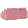 Sofa Różowy 198 x 134 x 80 cm Aksamit