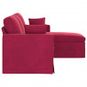 Sofa Czerwone wino 198 x 134 x 80 cm Aksamit