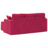 Sofa Czerwone wino 198 x 134 x 80 cm Aksamit