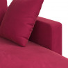 Sofa Czerwone wino 198 x 134 x 80 cm Aksamit