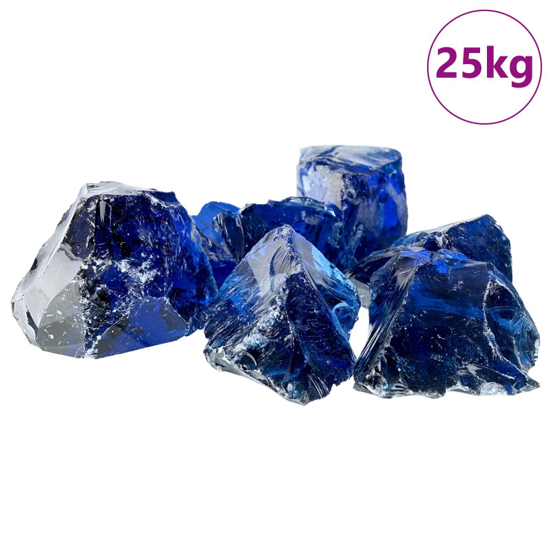 Kamienie Ogrodowe Niebieski 12 cm Szkło