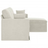 Sofa Kremowy 198 x 134 x 80 cm Aksamit