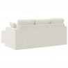 Sofa Kremowy 198 x 134 x 80 cm Aksamit