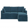 Sofa Niebieski 198 x 134 x 80 cm Aksamit